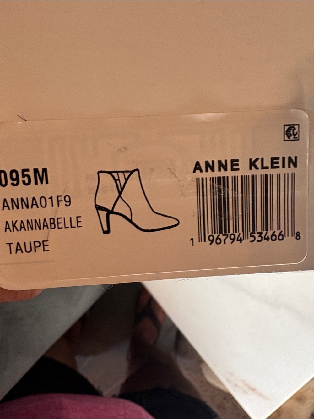 Anne Klein Taupe Suede Side Zip Ankle Booties - Picture 7 of 9